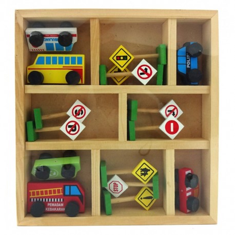 Wooden Road Sign