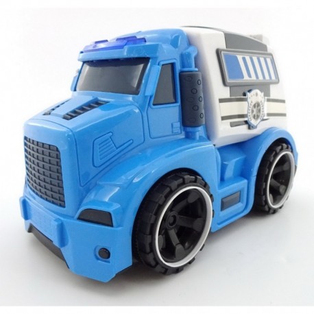 Police Truck In The City