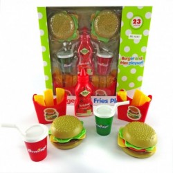 Burger and Fries Playset - Mainan burger dan kentang goreng