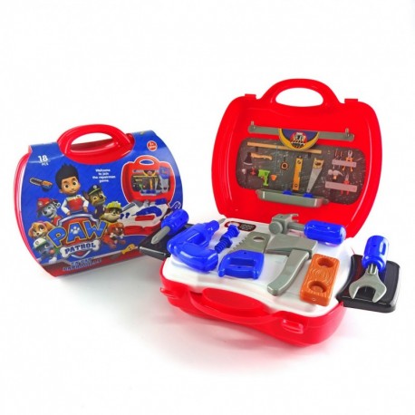 Paw Patrol Tool Set - Mainan alat tukang kayu dengan koper