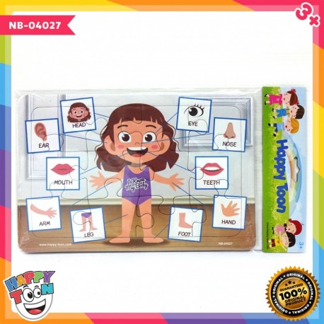 Puzzle Regular - I Know My Body - Bagian Tubuh
