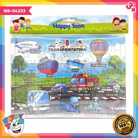 Puzzle Large - Transportation - Puzzle Alat transportasi - NB-04233