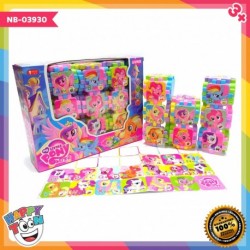 My Little Pony Cube Puzzle - Mainan Pasang-pasangan Blok Kubus - NB-03930