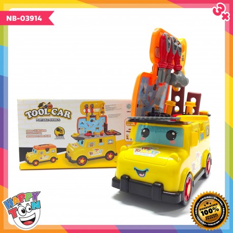 Tool Car Portable Mini Bus Mainan Truk Alat Tukang - NB-03914