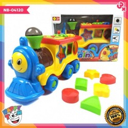 Happy Train Shape Learning Mainan Kereta dengan Edukasi Shape NB-04120