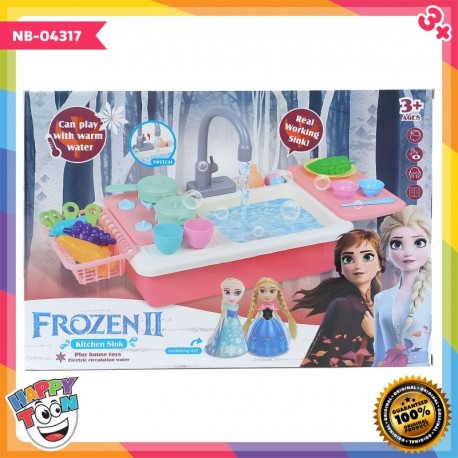 Frozen 2 Kitchen Sink Toy Mainan Wastafel Cuci Piring NB-04317