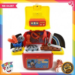 Mickey Workbench Backpack Plat Set Mainan Tukang Kayu NB-04287