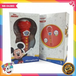 Mickey Mouse Microphone Toy Sing Along Song Mainan Pemutar Musik NB-04380