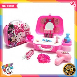 Minnie Mouse Beauty Set Sling Bag Toy Mainan Anak Tas Koper NB-03835