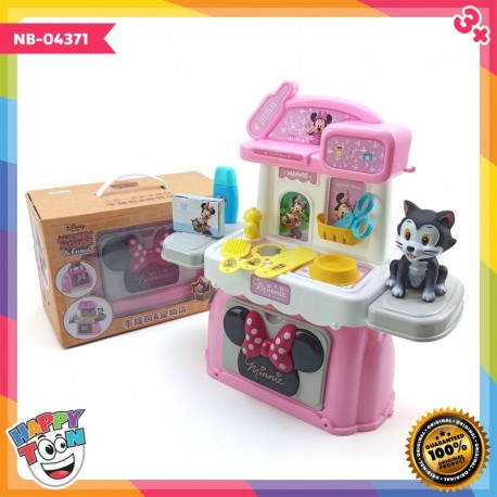 Mainan Tas Koper Minnie Mouse Salon Kucing Figaro NB-04397