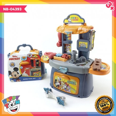 Mainan Tas Koper Mickey Tools Meja Rak Peralatan Tukang NB-04393