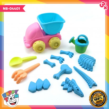 Mainan cetakan pasir tulang dinosaurus arkeolog NB-04401