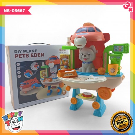 DIY Tool Box Mainan Pesawat Pet Salon & Grooming NB-03667