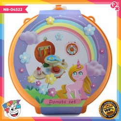 Unicorn Donuts Set Mainan Stand BBQ Barbeque NB-04522