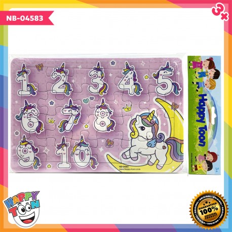 Puzzle Regular - Unicorn Learning Numbers - NB-04583