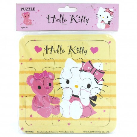 Puzzle Small Hello Kitty Lovely Bear - Mainan Puzzle Hello Kitty