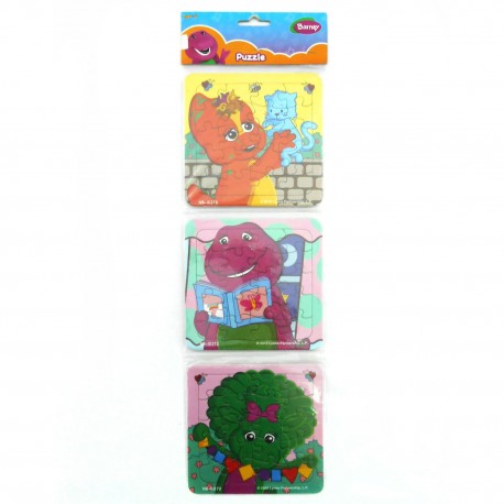 Puzzle 3 in 1 Barney Creativity - Mainan Puzzle Barney