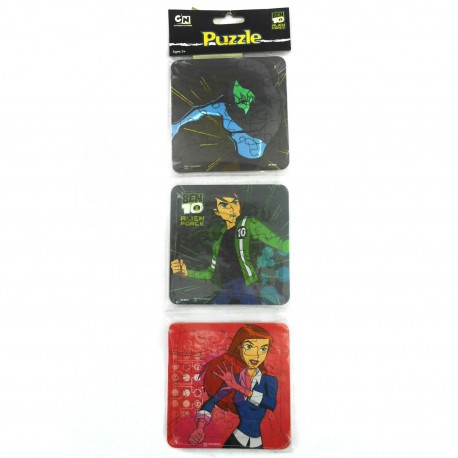 Puzzle 3 in 1 Ben 10 Alien Force - Mainan Puzzle Ben 10
