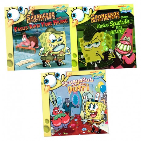 Paket Story Book SpongeBob: Kasus Tupai Yang Hilang, Kaskus Spatula Yang Hilang, SpongeBob Dan Sang Putri